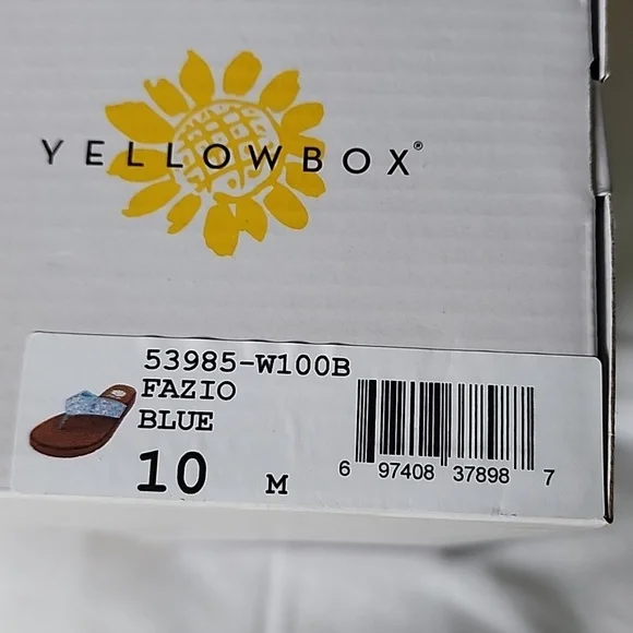 Yellowbox size 10 blue sandals - Picture 5 of 5